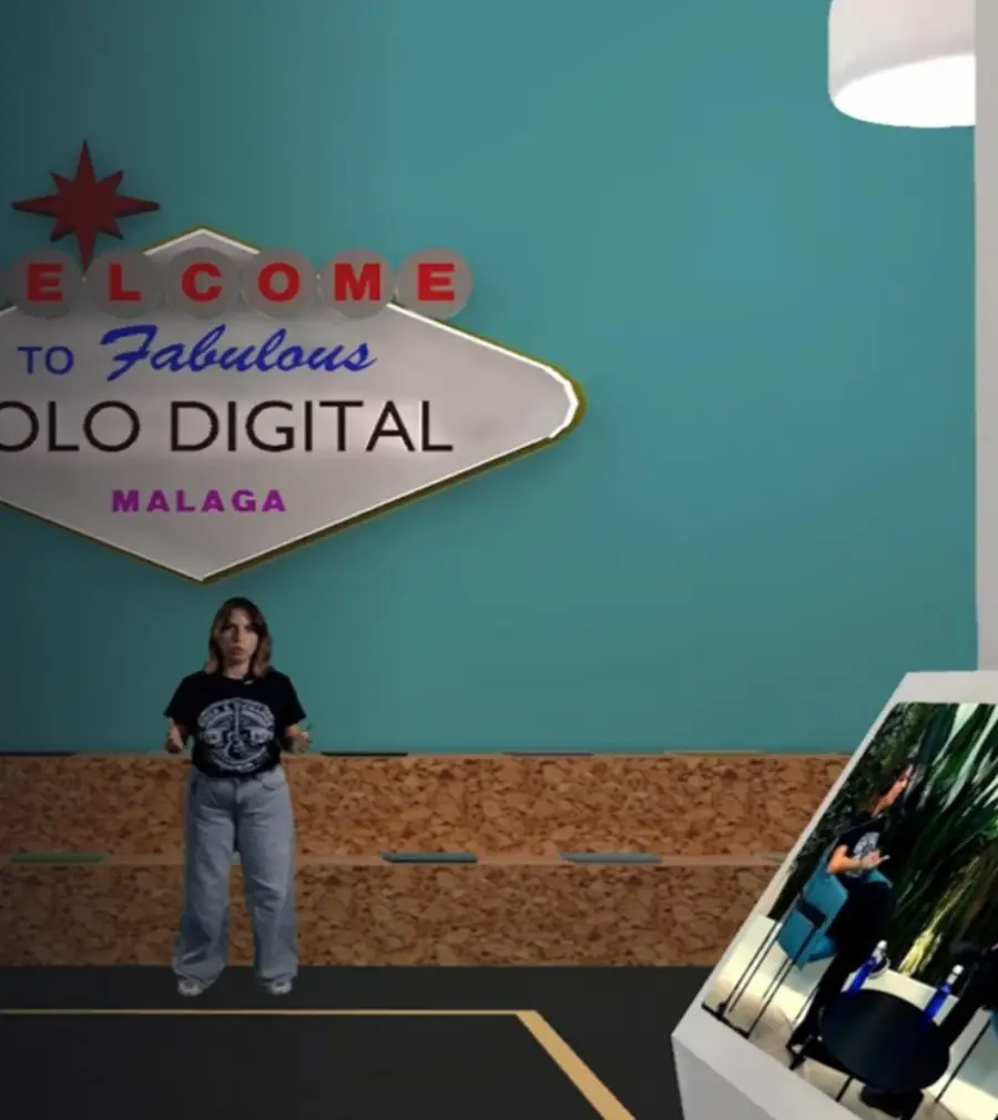 Rodaje de una serie audiovisual integrada en un entorno de realidad virtual