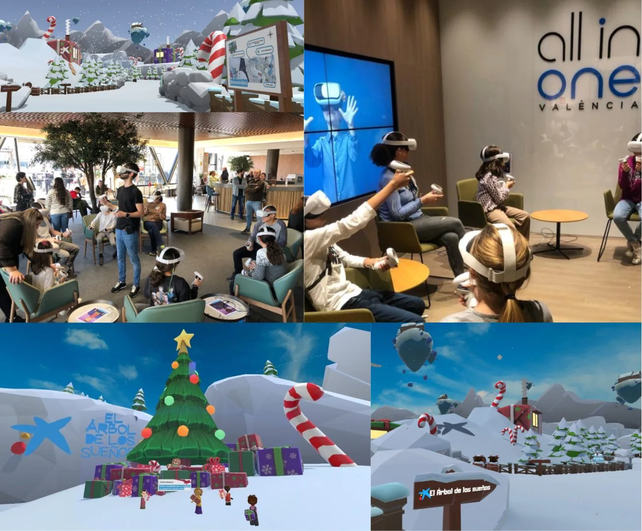 Espacio virtual navideño de El Árbol de los Sueños de CaixaBank