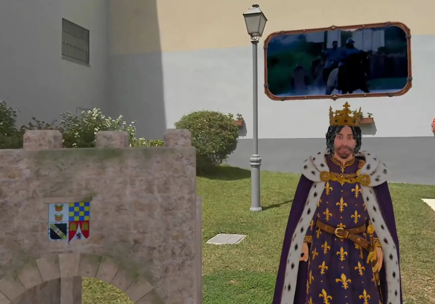 Personaje histórico en realidad mixta en el centro de interpretación de San Esteban de Gormaz